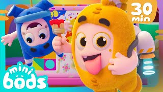 🎨 Messy Painting Havoc! 🎨 | Minibods | Fun Kids Cartoon | Baby Oddbods Universe