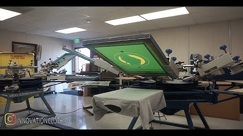 How To Screen Print - 2 Color Print.