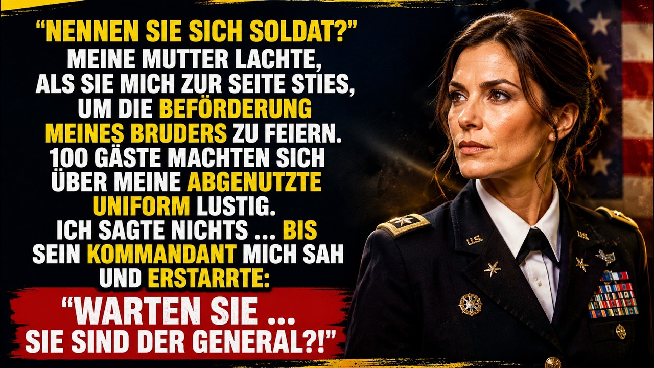 Meine Mutter Demütigte Mich Vor 100 Gästen... Bis Der Kommandeur Flüsterte: „Sie Ist Der General.“