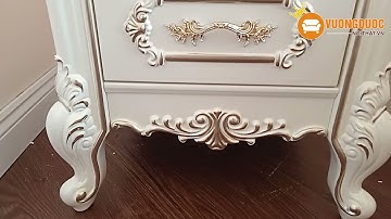 Hoàn thiện tab đầu giường tân cổ điển sang trọng nhập khẩu tại nhà chị Thảo – Vũng Tàu