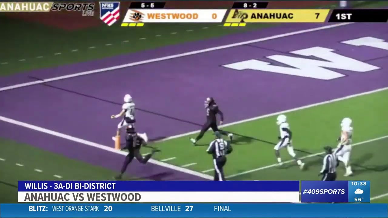 Anahuac High School takes down Westwood 42 14 YouTube