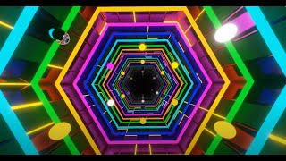 10 hour neon multi color party lights abstract disco tunnel background video loop, 4k live wallpaper