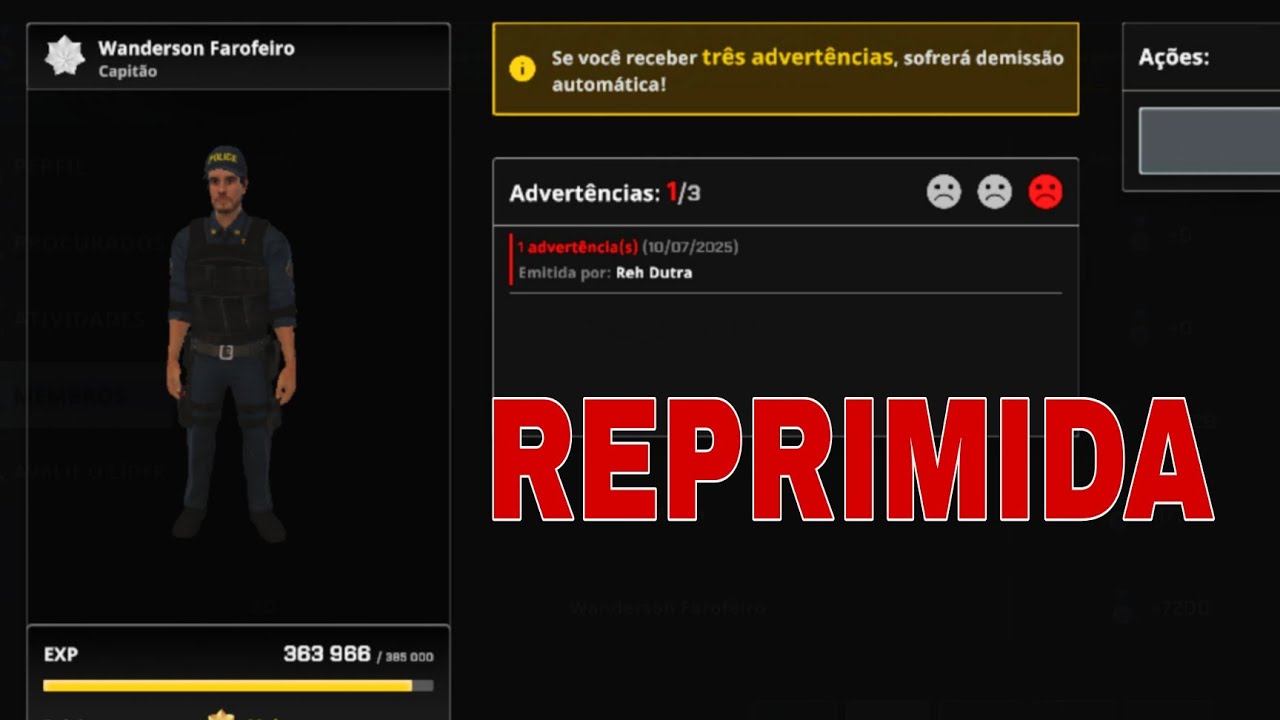 COMO FUNCIONA O PROCEDIMENTO DE AFK NA POLICIA - ONE STATE RP - YouTube