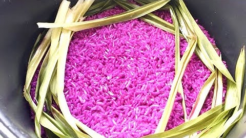 Cách Nấu Xôi Vị Lá Cẩm Bằng Nồi Cơm Điện  Nhanh Ngon Gọn Lẹ