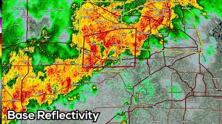 Strong Tornado Strikes Woodridge IL/Southern Chicago Suburbs - Radar Loop
