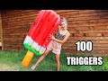 ASMR 100 TRIGGERS in 10 minutes on the BEACH Sea | АСМР 100 ТРИГГЕРОВ за 10 минут на МОРЕ