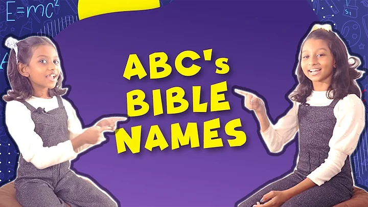 ABC's BIBLE NAMES | BIBLE ALPHABETS | KIDS | SUGA JEEVA TV | EVON & ADORAH