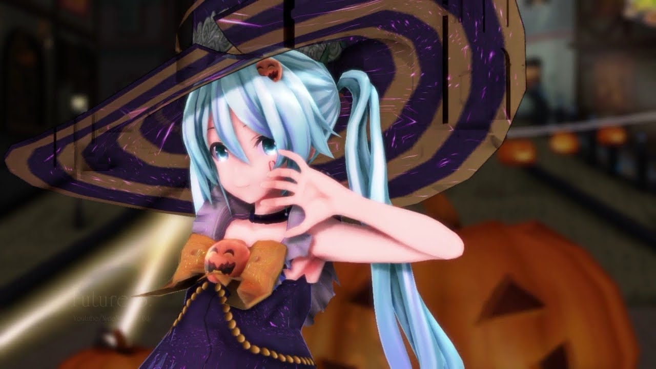 Mmd ハロウィンハッピー Happy Halloween つみ式魔女ミクさん Youtube