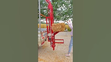 Small square bales small square bag wheat straw bales grass packaging truck magic grass