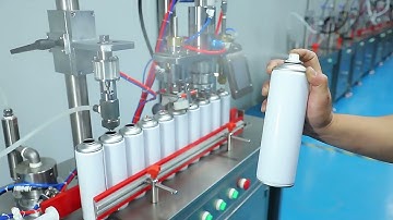 Aerosol Filling Line for Spray Cans  4 in 1 Machine for Cosmetics, Car Care & More