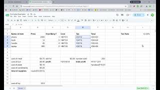 Google Sheets Absolute References