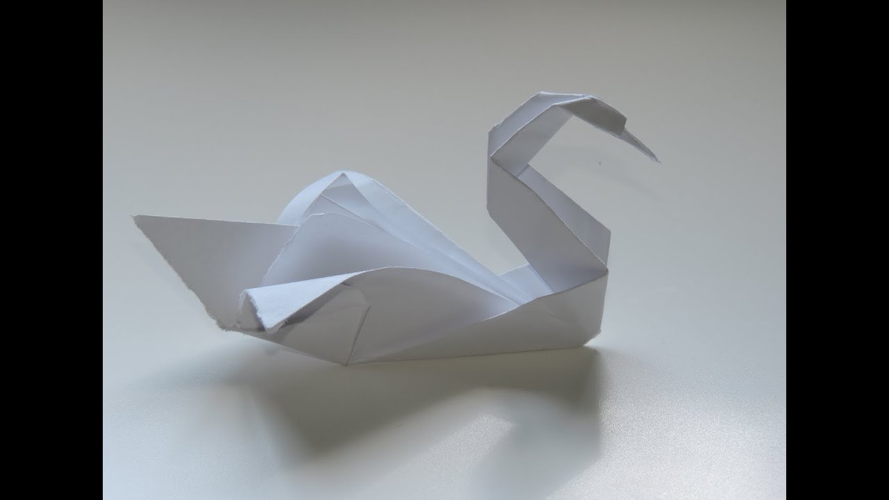 Origami Swan Easy Instructions. (Full HD) YouTube