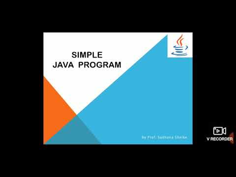 Simple Java Program - YouTube