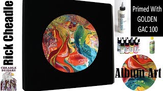 easy album paint pouring flow frame abstract painting