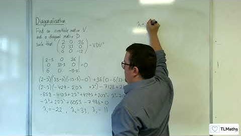 AQA A-Level Further Maths C11-04 Diagonalisation: Example 2