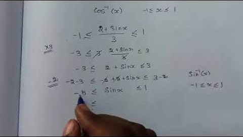 #12maths Example4.7 #find the domain of cos inverse 2 plus sinx/3