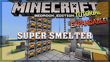Super Smelter Survival Tutorial built on Truly Bedrock [Minecraft, MCPE, MCBE, Bedrock Edition]