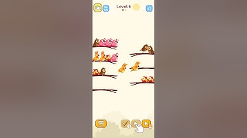 Bird Sort-Color puzzle Game level-6#shorts