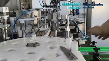 Auto deodorant roll on filling capping machine
