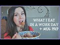 WHAT I EAT IN A WORK DAY + MEAL PREP!