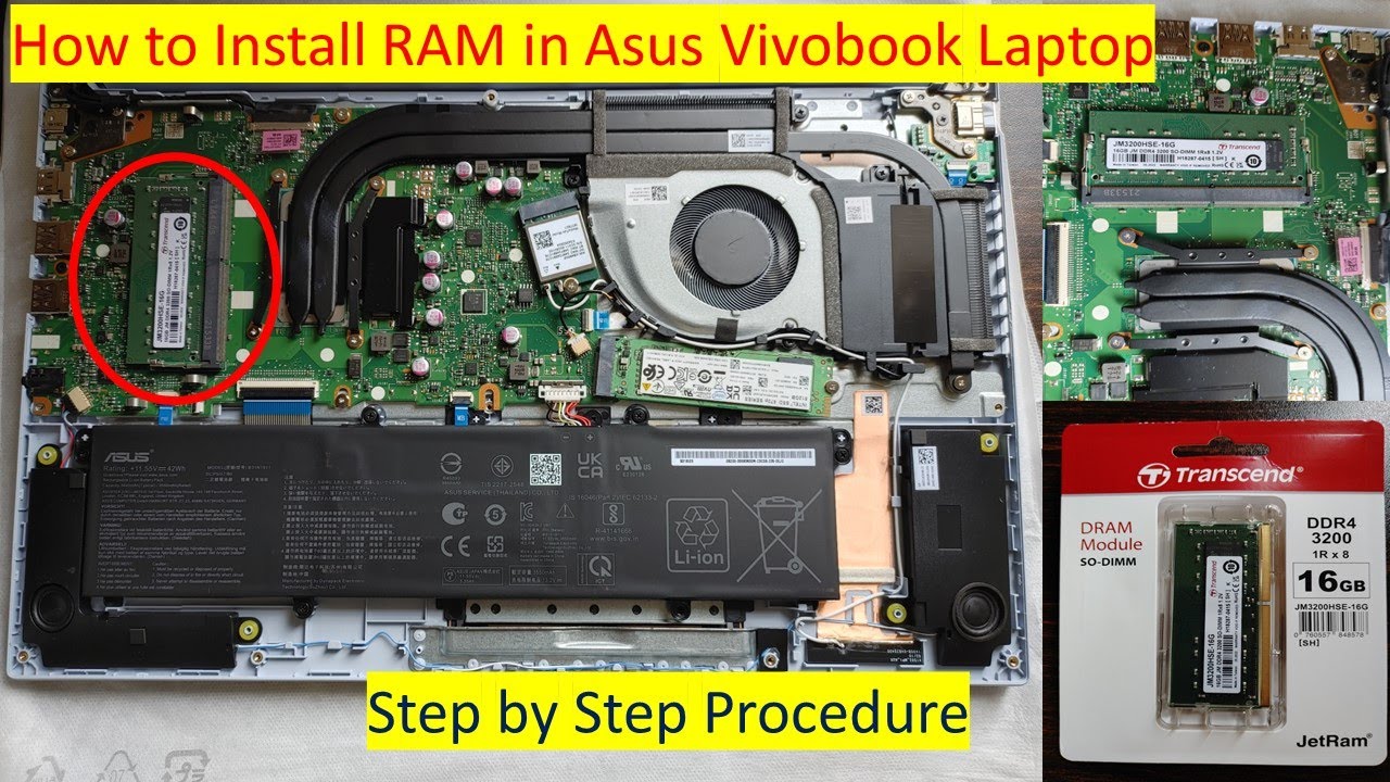 How To Install Ram In Asus Vivobook Laptop Step By Step Procedure