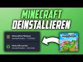 Minecraft deinstallieren & komplett löschen vom PC - Anleitung