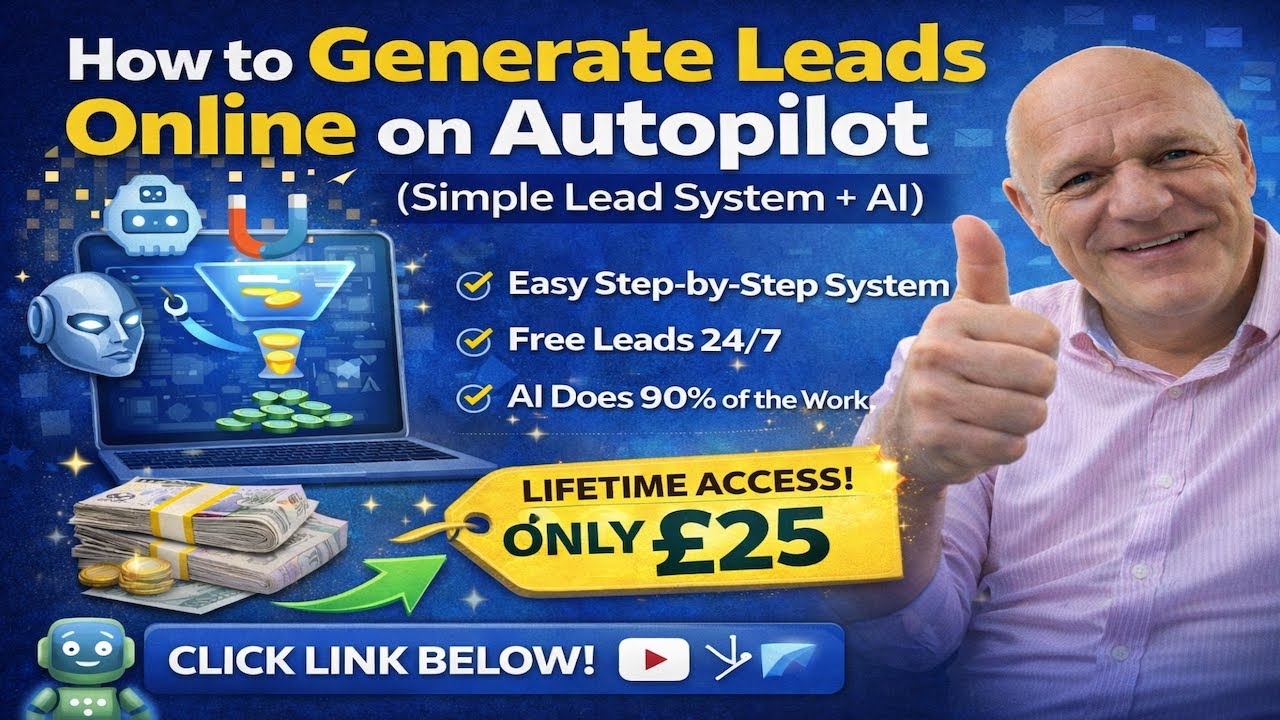 How to Generate Leads Online on Autopilot (Simple Lead System + AI ...