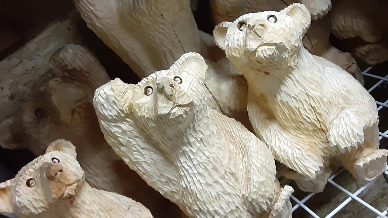 Chainsaw carving wood curing and chains YouTube