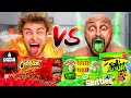 THE ULTIMATE SPICY VS SOUR CHALLENGE!! (ft. World&#39;s Strongest Man &amp; Veshremy)