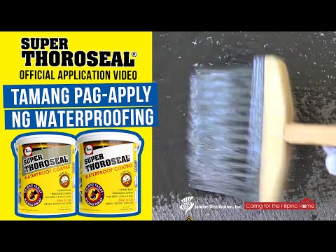 Paano gamitin ang Super Thoroseal - Apply Super Thoroseal Cementitious Waterproofing Official Video