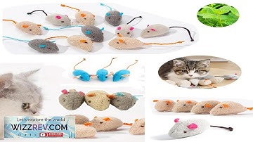 3 200 Pcs Rattle Cat Mouse Toys Also Prefilled Catnip Faux Fur Cat