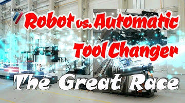 Automatic Tool Changer vs. KUKA Robot | CNC Horizontal Boring Mill | FERMAT MACHINERY