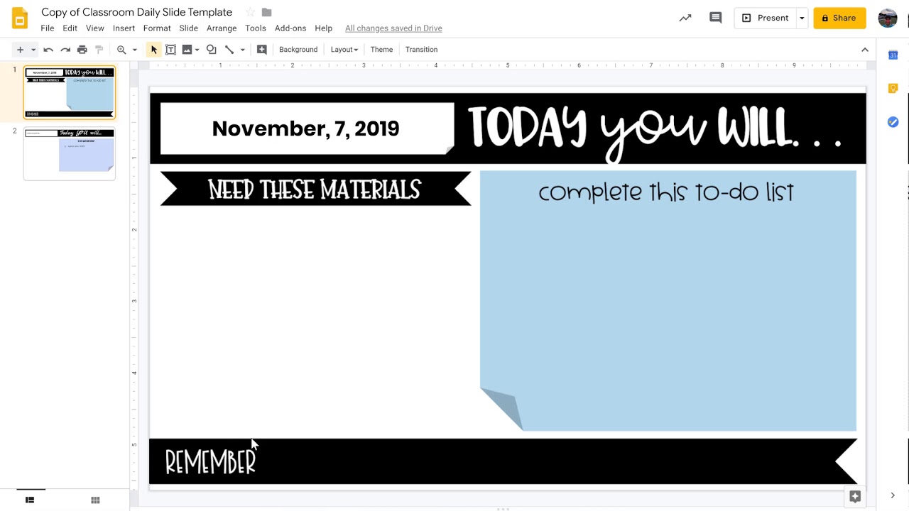 how-to-create-your-own-daily-agenda-template-google-slides-youtube