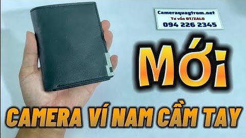 Hàng Mới Về: Sản Phẩm Camera Nguỵ Trang Ví Cầm Tay Cho Nam Kiểu Dáng Hiện Đại Xem Từ Xa Hình Ảnh 4K