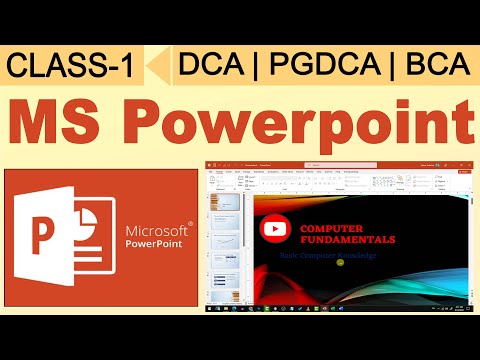 Class-1 PowerPoint Tutorial | PC Packages | Create Presentation with PowerPoint | Animation
