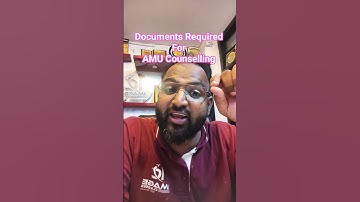 Documents required for AMU Counselling #amucounselling