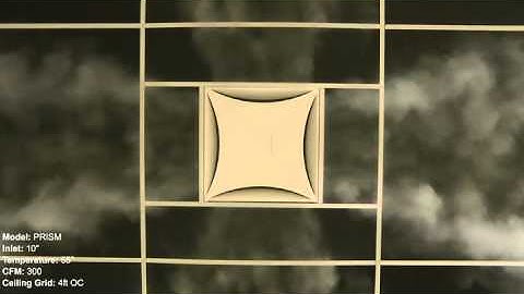 Krueger Model PRISM - 300 CFM - Ceiling View