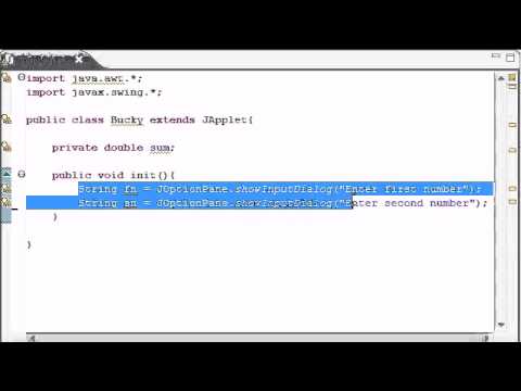 Init for Applet in Java