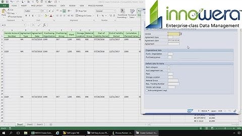 ME31K - Create Contract