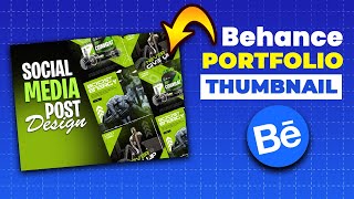 How to design Behance Portfolio Gym Fitness Thumbnail | Photoshop tutorial