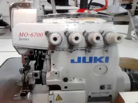 How to treading industrial overlock JUKI  MO 6700