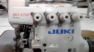 : How to treading industrial overlock JUKI  MO-6700