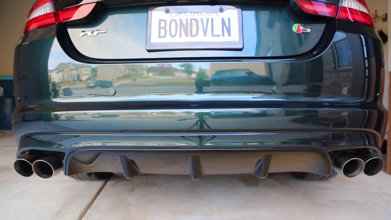 Jaguar XF 3.0 Magnaflow Mufflers with Helmholtz Resonator YouTube