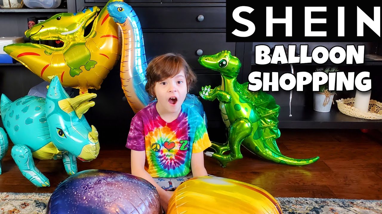 SHEIN Balloon Haul *Dinosaur Balloons Edition* AIR FILL DIY