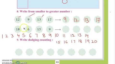 Class 1 PSEB Ganit di Dunia-1 (Maths book)- Play with Numbers Chapter 2 (Part 2)