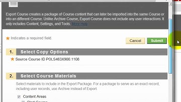 Blackboard - Export and Import a Course Package