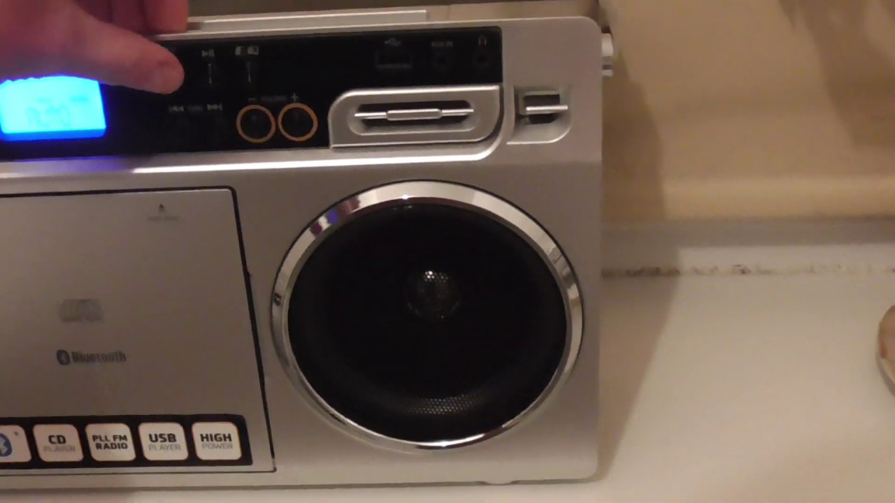 LENCO SCD 580 - 80's Retro Boombox [Tchibo Radio] Review - YouTube