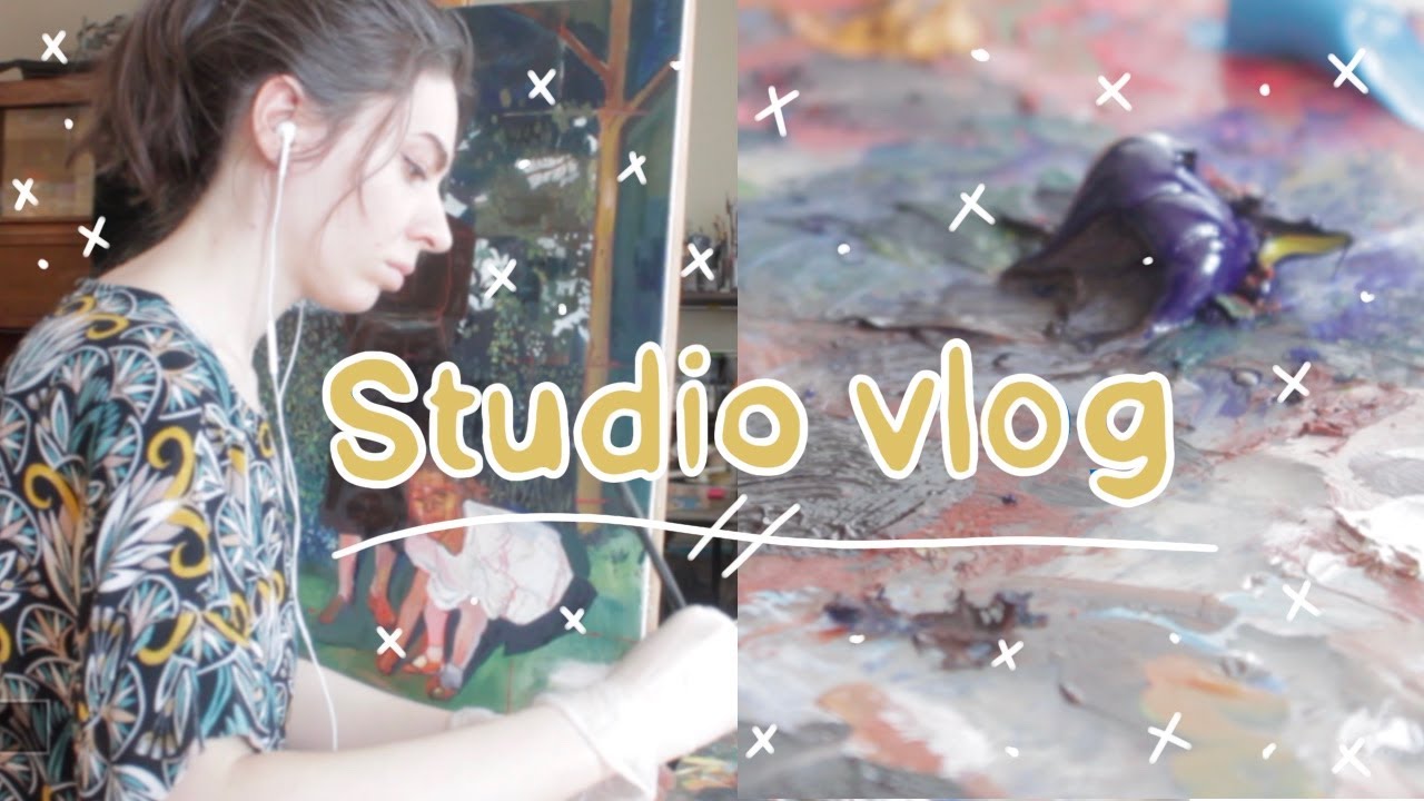 Studio Vlog| A Month of Painting - YouTube