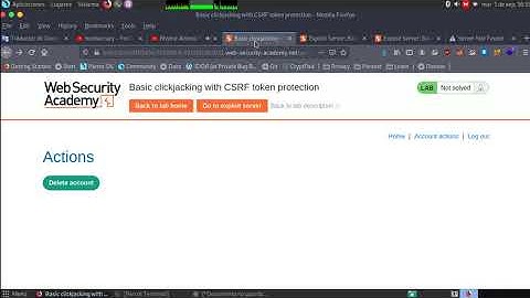 Basic clickjacking with CSRF token protection