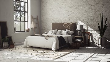 Photoreal Archviz bed scene Unreal Engine 4.25 and Raytrace
